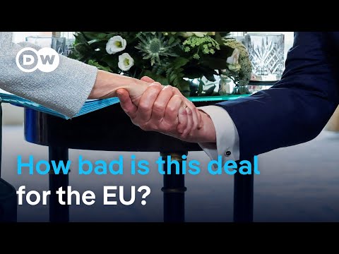 YouTube video thumbnail: French PM: EU-US Trade Deal a 'Dark day' for Europe
