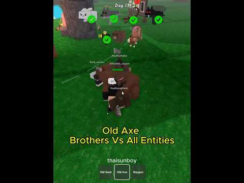 Brothers Vs All Entities #99nightintheforest #roblox #thaisunboy