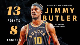 JIMMY BUTLER GOES PERFECT 4-4 FT, 80% FG vs SPURS! How Did He Post a +26 in JUST 23 MINUTES?!
