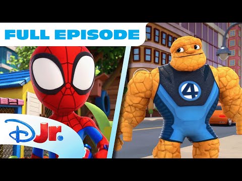 Marvel's Spidey and his Amazing Friends Full Episode | Spidey Teams Up With Thing! 💪 | @disneyjr
