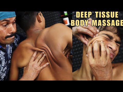 Deep Tissue Body Massage & Spine Cracking | Satisfying Head Massage | Loud Neck Cracking | ASMR