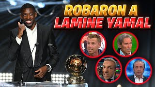 ASI REACCIONO EL MUNDO DEPORTIVO AL BALON DE ORO DE DEMBELE, ROBO A LAMINE YAMAL