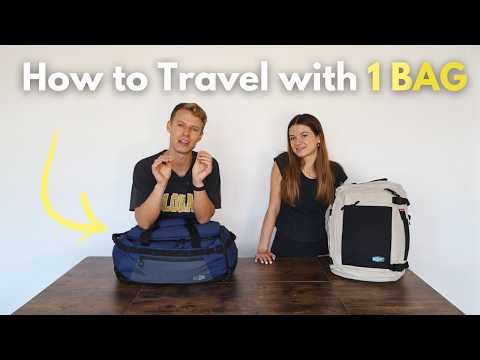 How to pack with just ONE BAG - BAGSMART 43L Backpack