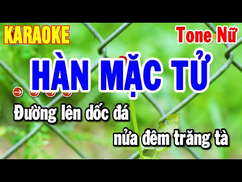 Karaoke Hàn Mặc Tử Tone Nữ Nhạc Sống Đỉnh Nhất 2025 | Thanh Hải
