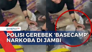 Detik-Detik Polisi Gerebek 'Basecamp' Narkoba di Jambi, 104 Gram Sabu Disita