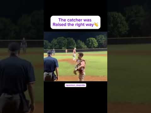 The catcher was Raised the right way👏 #baseball #kid #kids #catcher #sportsmanship #raised #sub
