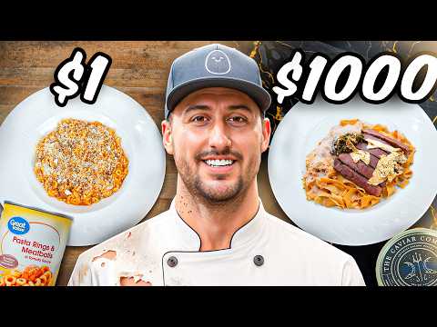 $1 vs $100 vs $1,000 Pasta!