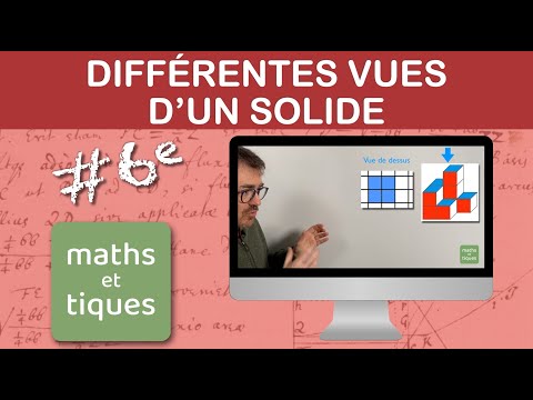 Représenter différentes vues d'un assemblage de cubes - Sixième