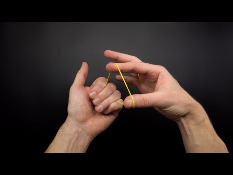 Easy magic trick for kids! rubber band trick