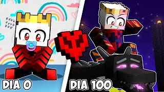 Pasé 100 dias como un SUPERHÉROE en Minecraft Hardcore! 🦸🏻