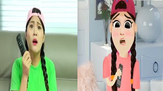Mukbang Black Noodle TTeokbokki 뽀로로 떡볶이 짜장면 먹방 도나 DONA vs Dona Animation