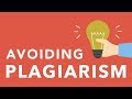 Strategies for Avoiding Plagiarism