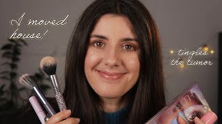 ASMR doing my makeup as I update you on my life 💫 (moving house, my tumor... it's been a time!)