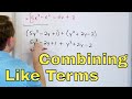 Adding and Subtracting Polynomials
