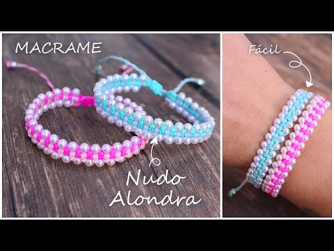 ¡Increíble lo fácil que es hacer esta PULSERA con perlas! 😍✨