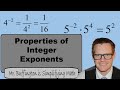 Mastering Integer Exponent Rules