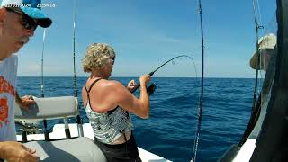 Catching red snapper, grouper and Mahi with Terry and Kathy on 6-24-26 offshore.