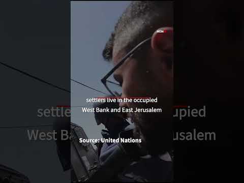 Palestinians protest against Israel's illegal settlement expansion in the occupied West Bank