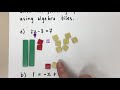Algebra Tiles and Equation Solving