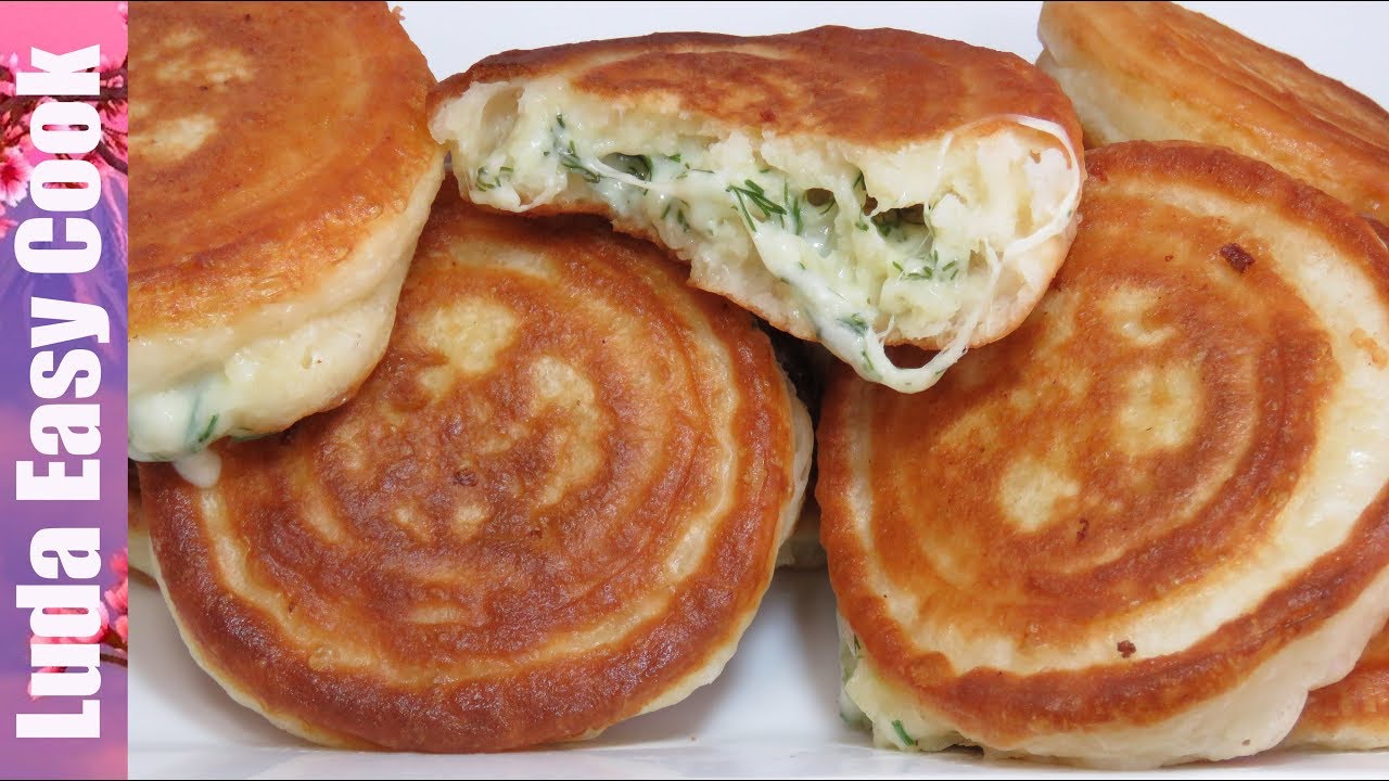ПЫШНЫЕ ОЛАДЬИ С НАЧИНКОЙ ОЛАДЬИ ХАЧАПУРИ MOZZARELLA CHEESE PANCAKES