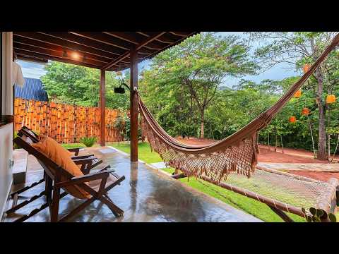 CASA TÉRREA PEQUENA com VARANDA | Rústico moderno