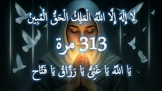 💔ألَا إِلَهَ إِلَّا اللَّهُ الْمَلِكُ الْحَقُّ الْمُبِينُ 🌟313 مرة✨
