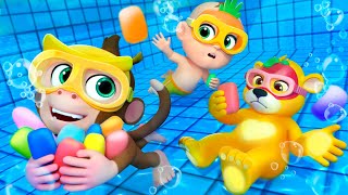 Let’s Splash and Play! | Bubbles Swimming Song | Newborn Baby Songs & Nursery Rhymes