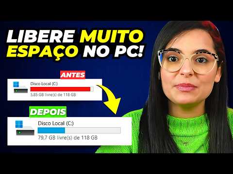 😱Como Liberar MUITO ESPAÇO no PC com WINDOWS 10 e 11 (Até 100+ GB)