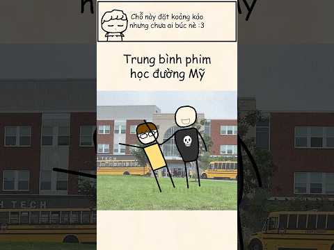 Trung bình phim Học đường Mỹ #HwangLong #shorts