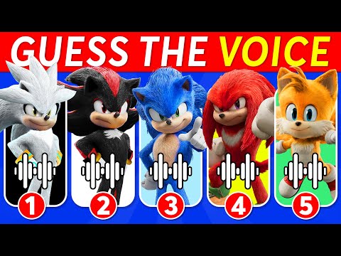 Guess The Sonic The Hedgehog 3 Characters by Voice 🎬🦔💙 Sonic The Hedgehog 3 Movie Quiz