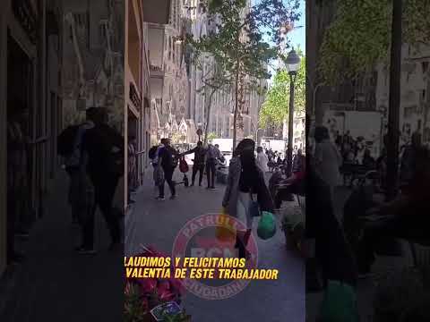 ¡Valiente trabajador detiene a delincuente en plena huída en Barcelona!"