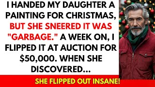 I Presented My Daughter a Canvas for Christmas, But She Dubbed It "Junk,"So I Flipped It for $50,000