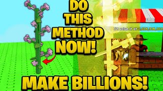 GROW A GARDEN GURANTEED BILLIONS TRY THIS NEW METHOD ! #fyp #viralvideo #roblox