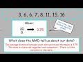 Exploring Mean Absolute Deviation Concepts