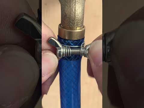 A new trick to secure a water pipe to a faucet. #short