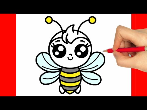 HOW TO DRAW A BEE EASY'