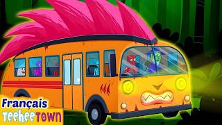 Les roues du bus | Dessin animé effrayant | Chansons pour enfants