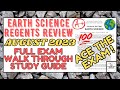 Comprehensive Review of the August 2023 Earth Science Regents Exam