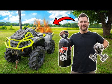 Blowing Up My Fourwheeler Engine With Nitrous!