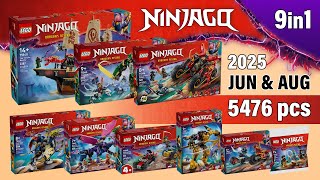 All LEGO NINJAGO Dragons Rising June & August 2025 sets COMBO (9in1)[5476 pcs] Building Instructions
