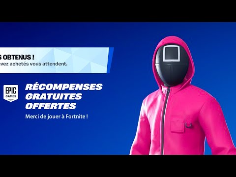 Récupère vite ce CADEAU de SQUID GAME sur Fortnite !! (disponible)