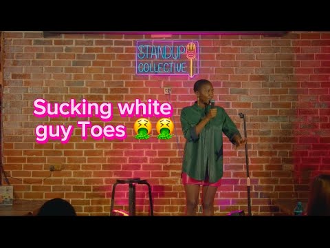 Sucking white guy Toes