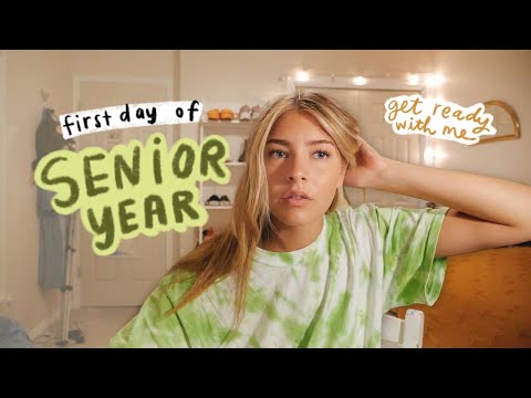 GET READY WITH ME: first day of school (senior year)