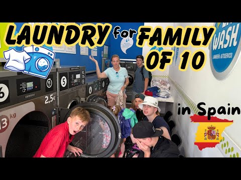 LAUNDRY for a Family of 10 in EUROPE!