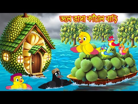 জলে ভাসা কাঠাল বাড়ি | Jole Vasa Kathal Bari | Bangla cartoon  | Thakurmar Jhuli | Pakhir Golpo