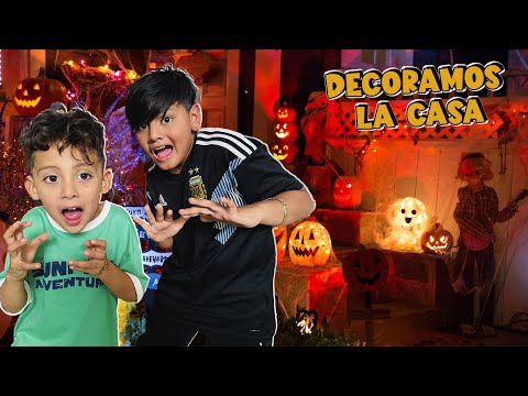 DECORAMOS LA CASA PARA HALLOWEEN | Family Juega