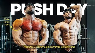 Tendremos que PASARLO MAL… Mi FÍSICO a 4 SEMANAS del Mr. OLYMPIA | PUSH DAY + Lo NUEVO de LVLS