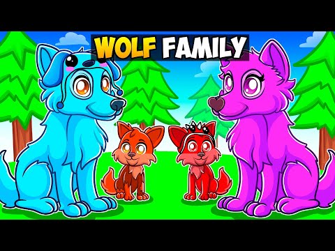 Having a WOLF FAMILY in Roblox!