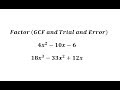 Factoring Polynomials and GCF