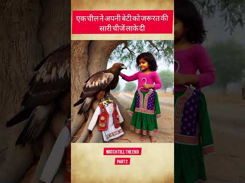 An eagle brought his daughter everything she needed#shortsfeed#youtubeshorts#baaj#maa##zt#viralvideo